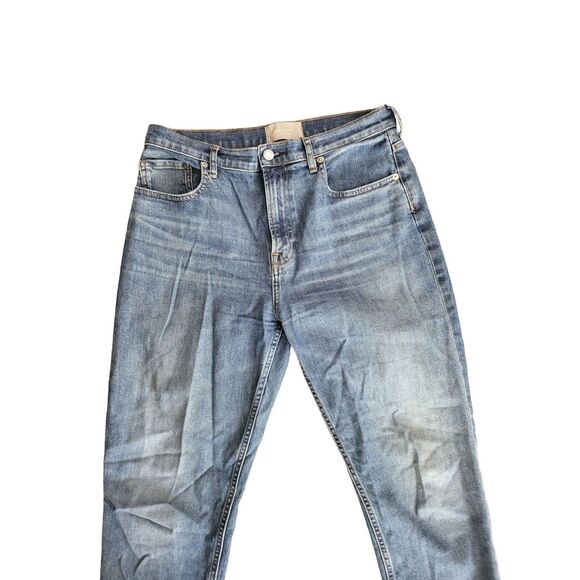 Everlane The Cheecky Jean Womens 30 Crop Raw Hem Straight Leg Medium Wash - Picture 2 of 6